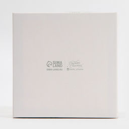 Цена за 5 шт. Коробка для кондитерских изделий новогодняя с пластиковой крышкой «С Новым годом», 12×6×11.5 см