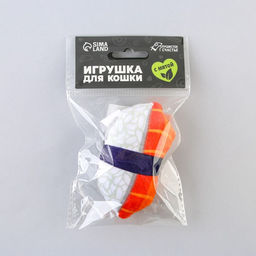 Игрушка для кошек с мятой Суши из текстиля, 9х6 см - Пушистое счастье фото 6