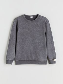Bisiklet Yaka Erkek ?ocuk Sweatshirt