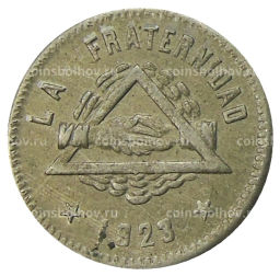 Монета 25 сентимо 1923 года Испания Барселона