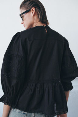 ZW COLLECTION EMBROIDERED SHIRT - Zara фото 9