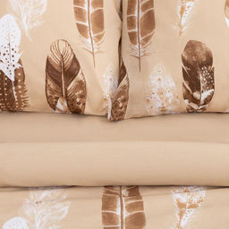 Постельное белье Этель 1.5 сп Перья (вид 1) 143*215 см,150*214 см, 70*70 см 2 шт  фото 8