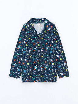 G?mlek Yaka Erkek ?ocuk Pijama ?st