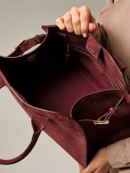 Замшевая сумка Deboro 31092 махагон