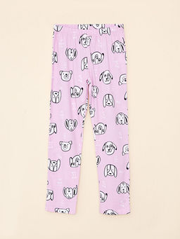 G?mlek Yaka Bask?l? Uzun Kollu K?z ?ocuk Pijama Tak?m? - Waikiki фото 3