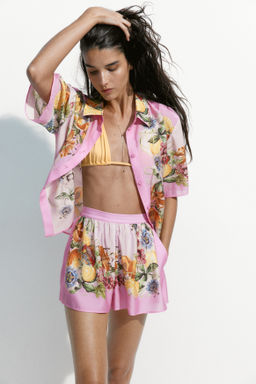 Pantal?n corto estampado con cintura el?stica - H&m фото 2