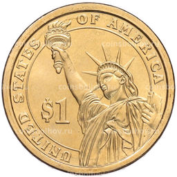 Монета 1 доллар 2013 года (D) США 26-й президент США Теодор Рузвельт