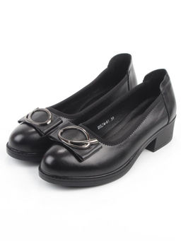 06-DYL74-D1 BLACK Туфли женские (натуральная кожа)