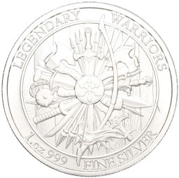 Монета 1 унция 2023 года США Легендарные воины Чингисхан