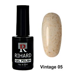 Rihard Gel Polish Vintage 05 Гель-лак "Винтаж" с поталью, 10 мл