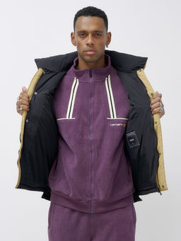 Жилет мужской утепленный спортивный бежевого цвета 15326B