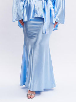 Атласная юбка TUB20637BLU15 - Артесса фото 3