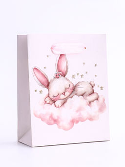 Цена за 4 шт. Пакет подарочный вертикальный Зайка, S 12?15?5.5 см