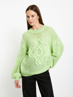 10200310420 Джемпер жен. Capannelli салатовый