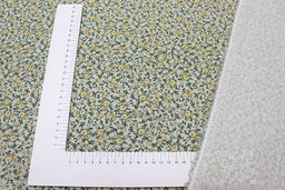 Вискоза с хлопком Дарина (желтые цветочки), ш.1.49м, хлопок-50%, вискоза-50%, 90гр/м.кв - Купава фото 7