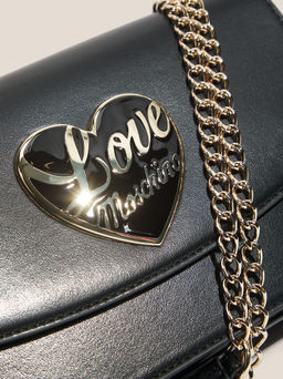 Женская сумка на плечо LOVE MOSCHINO LOVE HEART Артикул 4561203, черный  фото 2