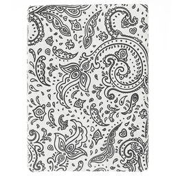 Простыня на резинке односпальная Турецкие огурцы, серый б/з 90х200см, свесы 27см, бязь Комфорт 121г/м2, хлопок 100%, упаковка классическая ПВХ 28х41см, Домашняя мода (Россия)  фото 4