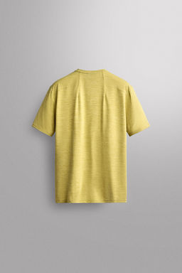 CAMISETA T?CNICA JACQUARD RAYAS / Amarillo - Zara фото 8