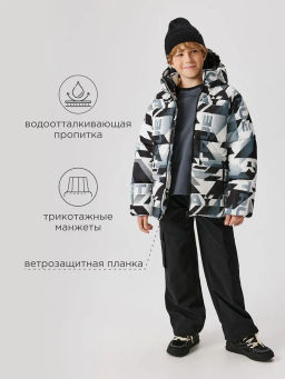 ACOOLA / Куртка детская для мальчиков Tsolern черно-белый  фото 12