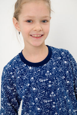 Пижама детская из кулирки пенье на манжетах Дрёма космос - Амадэль фото 11