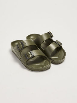 ?ift Bantl? Toka Detayl? Erkek ?ocuk Terlik