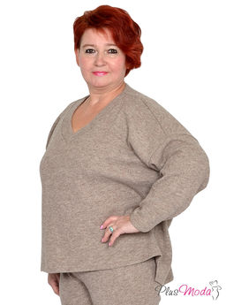 Джемпер Модель №1521 размеры 44-84 - Plusmoda фото 3