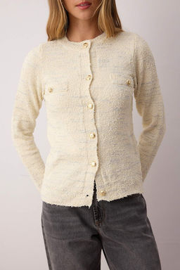 Bej Degrade Desenli Yumusak Dokulu Triko H?rka TWOAW26HI00070 - Trendyolmilla фото 3