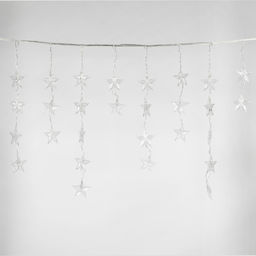 ULD-E5505-196/DTK WHITE-BLUE IP20 STARS-1 Занавес светодиодный фигурный Звёздочки-1, 5,5х 0,5м. 56 подвесов. 196 светодиодов. Белый и синий свет. Провод прозрачный. TM Uniel. - Volpe фото 2