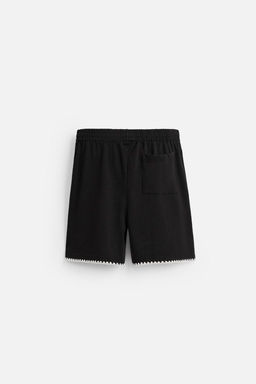 CONTRAST EMBROIDERY BERMUDA SHORTS - Zara фото 7