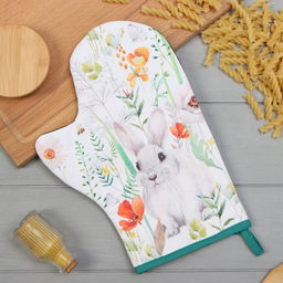 Варежка-прихватка Этель Маки 20х28см,саржа, 100% х/л, ватин 250г/м2