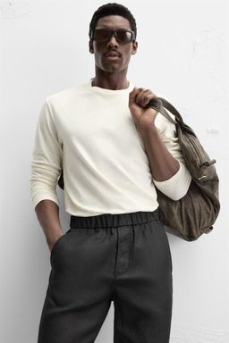 COTTON - HEMP T-SHIRT - Zara фото 12