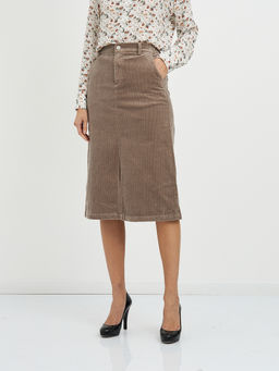 юбка из хлопка с разрезом - Glenfield фото 2