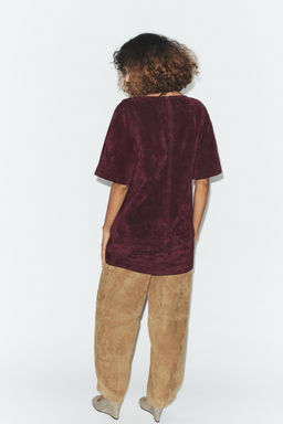 100% LEATHER SUEDE SHORT DRESS - Zara фото 8