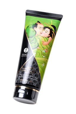 Массажный крем для тела Shunga Груша и зеленый чай (Pear&Exotic Green Tea), съедобный, 200мл