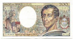 Банкнота 200 франков 1992 года Франция