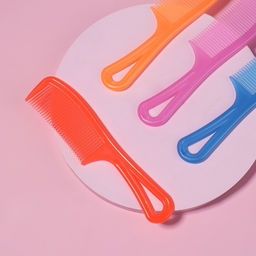 Цена за 14 шт. Расчёска с ручкой, 14×3.2 (±1) см, фасовка 20 шт., МИКС