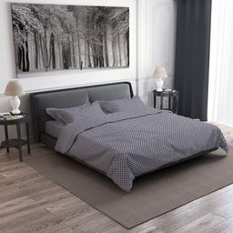 Наволочка 30х30см Виши, темно-синий, с клапаном-запахом, поплин Комфорт 115г/м2, хлопок 100%, упаковка ПП 22х30см, Домашняя мода (Россия)  фото 2