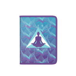 Цена за 4 шт. Папка для тетрадей на молнии пластиковая ErichKrause® Meditation, A4 (в пакете по 4 шт.)