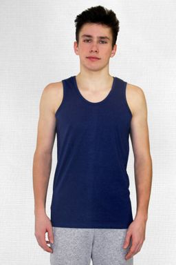 МТ0404-1 Майка мужская кулирка антрацит - АстраТекстиль фото 3