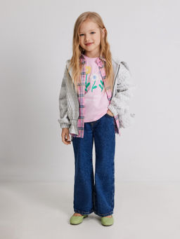 ACOOLA / Куртка (толстовка) детская для девочек Yastreb серый фото 8