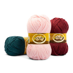 Пряжа ADELIA ARIA 100% акрил 5 шт. х 100 г 100 м  5 м