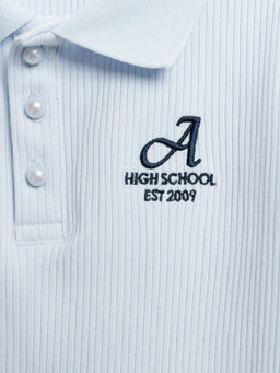 ACOOLA / Блузка детская для девочек Melissa светло-голубой  фото 4