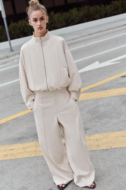 PANTAL?N RECTO NERVIO / Crudo - Zara фото 3