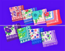 Цена за 10 пар. Носовые платки женские