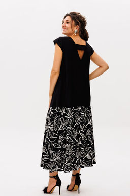 Платье ANELLI 56 черно-белый ангел - Ketty фото 5