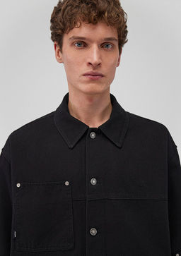 Cep Detayl? Siyah Ceket - Mavi фото 5