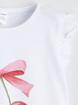 Bisiklet Yaka K?z ?ocuk Ti??rt