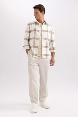 Рубашка с длинным рукавом в современном стиле - Defacto фото 5