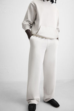 WIDE-LEG JOGGER TROUSERS - Zara фото 5