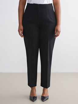 Y?ksek Bel Standart Fit Kad?n Pantolon